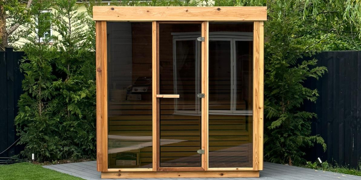 Urbancedar's tweet photo. With the Urban Cedar Summer Sale now well underway our Best Selling 7ft x 6ft Outdoor Glass Sauna has been reduced from £11,995 to £9,995 while stocks last! With up to £3000 off of our other products, enquire with our friendly team today on 01934833844 to find out more! https://t.co/dz2pOgYgVu