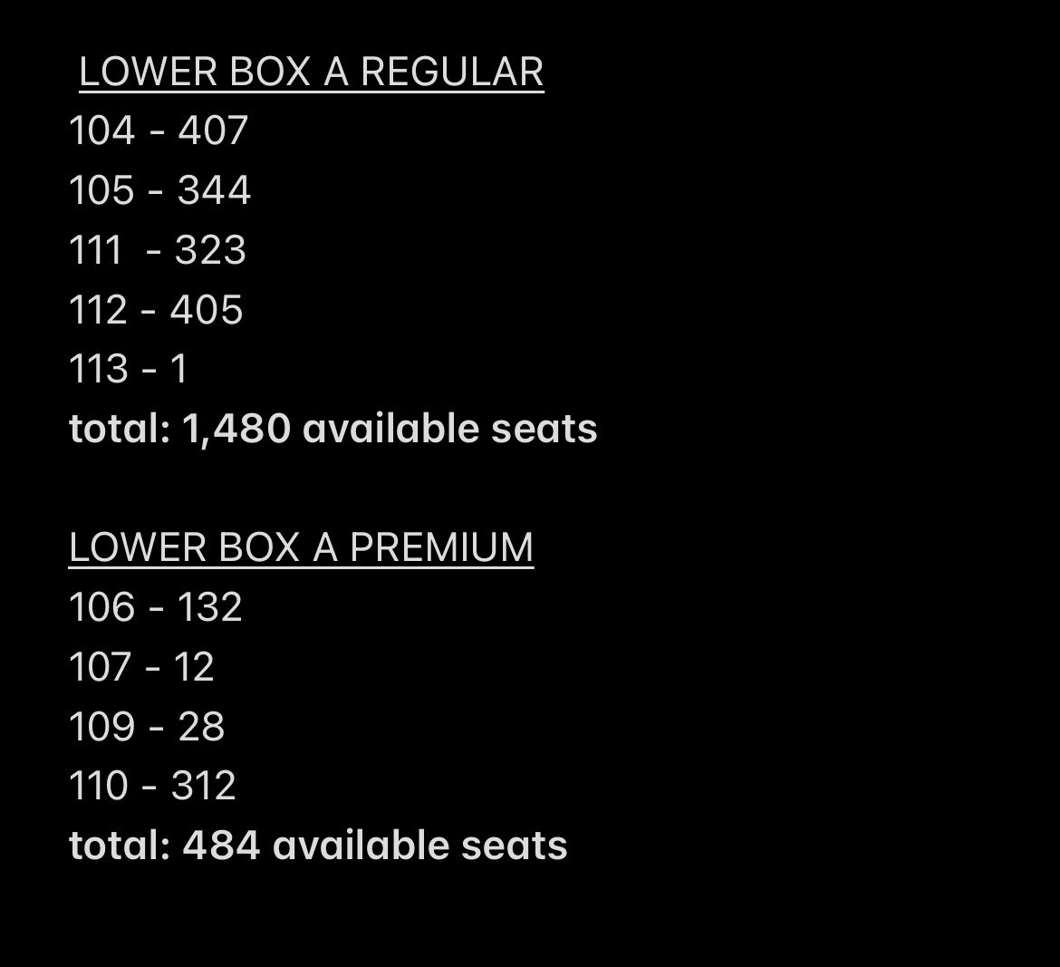 tinysoobr's tweet photo. act sweet mirage available seats as of August 9, 2023 6:53 PM 

total seats available (from upper ubb-lba prem): 10,977

#ACT_SWEET_MIRAGE_in_Bulacan
#TXTinBulacan https://t.co/XqqhZmIeIp