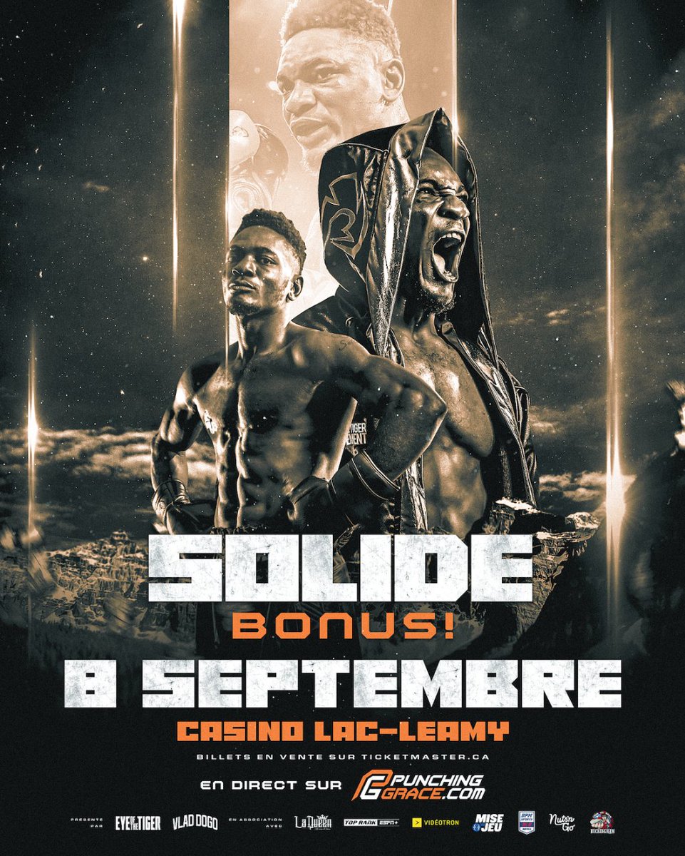eottm_boxing's tweet photo. Suivant le report du gala du 19 août, le duel opposant Christian Mbilli à Demond Nicholson ainsi que les combats de Fendero et Unal sont déplacés sur la carte du gala qui se tiendra le 8 septembre prochain au Casino du Lac-Leamy.
Communiqué https://t.co/8RMWODQVOg https://t.co/jNG0xGIe5B