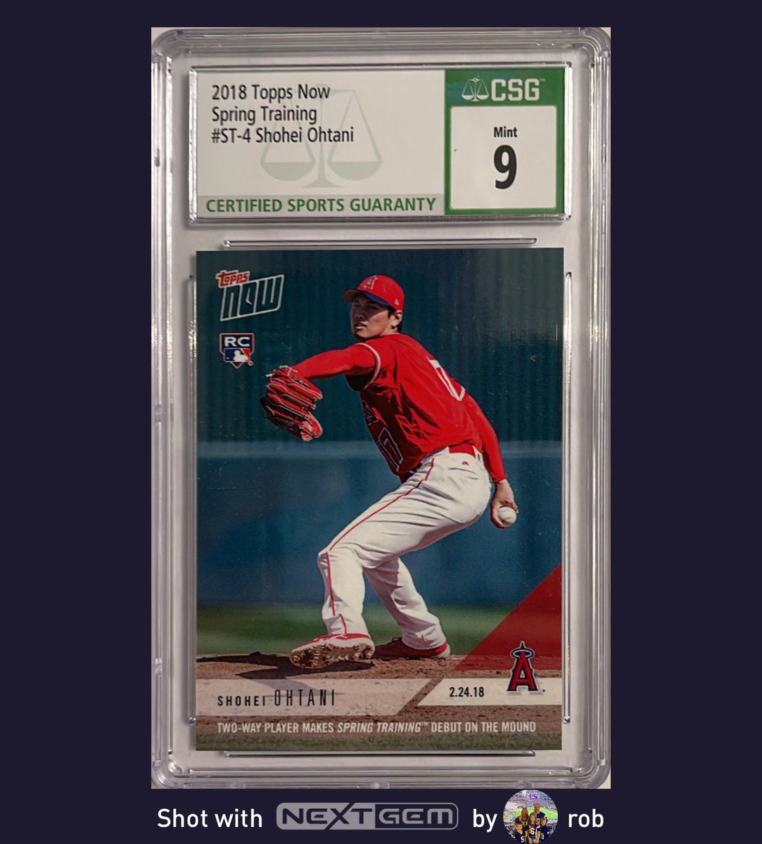 🤩 OHTANI ROOKIE GIVEAWAY ⚾️

I’m giving away this Shohei rookie!

To Enter-
- Like this tweet
- Follow me
- Reply w/ the name of your favorite MLB team

That’s it!🍀

Want help taking great card photos? Try NextGem for the most advanced card specific camera from your iPhone.