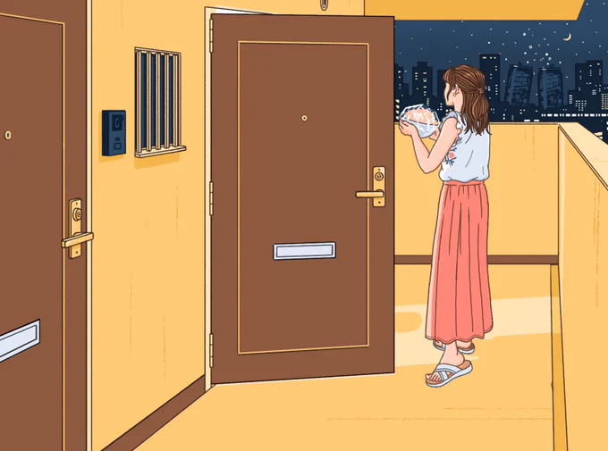 カツセマサヒコさんの連載コラム『雨の夜にだけ会いましょう』(毎月末の金曜日更新) 第1回〜第4回の挿絵です 第5回もお楽しみに