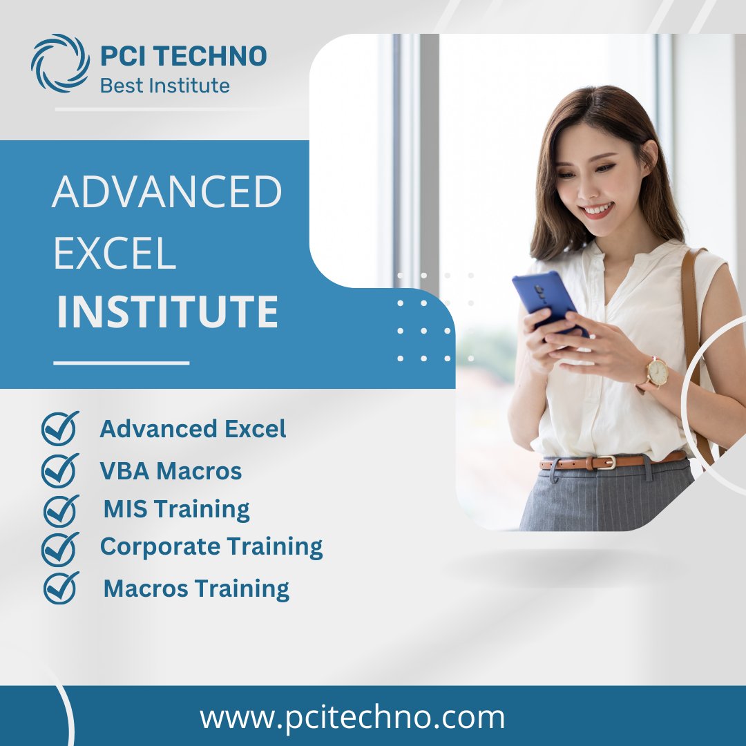 pci_institute's tweet image. PCI techno is a professional Excel Training &amp; VBA Macros Training institute which provides advanced excel training, #MIS Training #VBA Macros.
*
Inquiry on :-
Call : +91-99902-2198
*
#AdvancedExcelTraining #ExcelTrainingGurgaon #ExcelTrainingGurugram #AdvancedExcelTrainingGurgaon