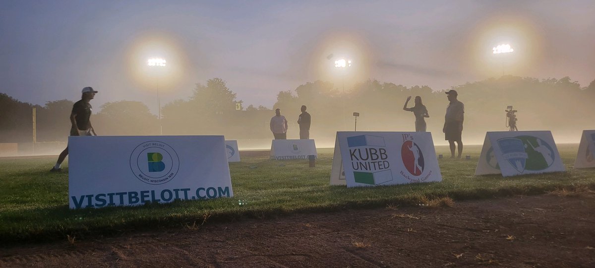 the u.s. kubb open is coming to beloit this weekend for a 7th year !! join us live to learn about the sport I am oh so bad at @nbc15_madison