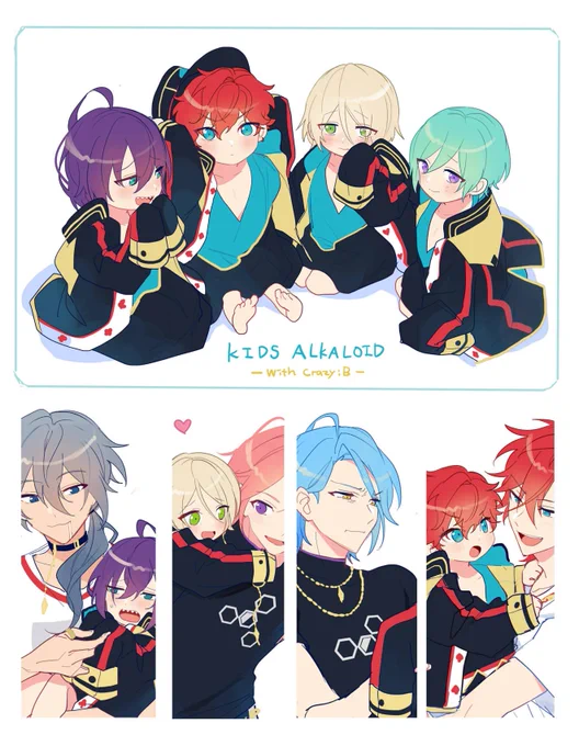 会場ノベルティ🃏🐝 体が小さくなったアルカとクレビのフルカラー8P落書き本です! +イラスト本表紙のミニポスターも付きます