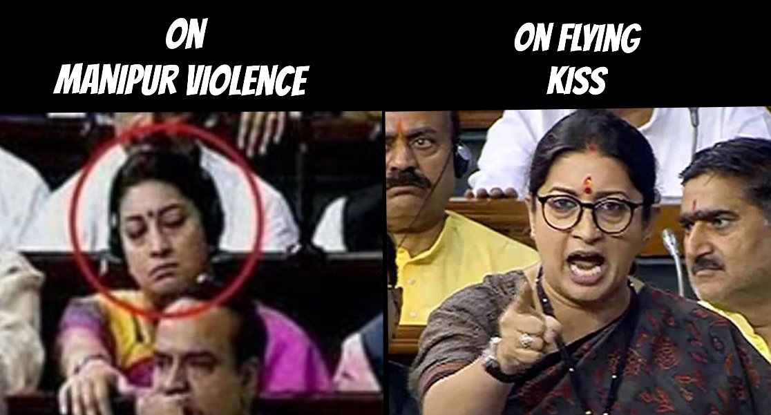 Rahul_Congress_'s tweet photo. #SmritiIrani पहली बात तो तू इतनी सुंदर नहीं है ख़्वाब देखना छोड़ दे 🤣
और दुसरी बात राहुल गांधी जी ओम बिरला जी को तरह देख रहे पूरे भाषण में और गंदी सोच तो तेरी है जो हाथ के इशारे की गलत तरीके से देखती है तू। #FlyingKiss नहीं #FlyingChappal मरेगी जनता 2024 में। https://t.co/kFApcgkQpS