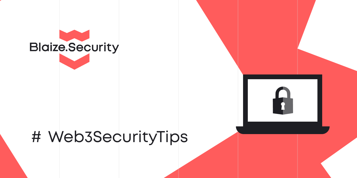 BlaizeSecurity's tweet photo. The #blockchain gaming landscape is evolving at lightning speed - closer and closer to F2P gaming🎮So the required #security level becomes closer and closer to cybersecurity standards. Let's take a closer look at #Web3SecurityTips for the topic together!
🚨Account as #NFT. New trend which brings more utility for NFT and ownership - and more threats for the user. Number of NFTs stolen grows rapidly - so despite extreme convenience, now you can lose not 1 asset, but the whole account.
🛑Also, in-game assets are still NFTs - so regular #web3 #security rules must be strictly followed. More about the recommendations for NFT hygien by Blaize here: https://t.co/NrMS8Y2a18
🛠️ The newest games separate gameplay from #blockchain, with many operations now left off-chain. Remember: what is offchain - can be stolen or manipuilated easily. Secure oracles are crucial to prevent manipulations - especially with NFT prices. Rely only on trusted data feeds.
🟢Growing in-game socializing is another trend in #blockchain gaming. But it leads to increased awareness against social engineering. So check emails and chats for phishing - and be ready to attempts of stealing your emails and payment info though crypto-related channels.
#Blockchain games still possess #play2earn elements - which means tokens utilization. So be aware of basic info hygiene - check links, mails and chats carefully to avoid phishing for your private keys and untrusted sources🔓
❕In-game reward tokens are just like any tokens - be careful as staking contracts are the first target for hackers. So enable #defi #security rules by default: do not perfom approves for untrusted dApps, do not accept suspicious tokens, avoid lotteris and drops
Instead of conclusion: Modern #web3 games need top-tier overall #security, just like #defi protocols or bridges. Remember the Ronin network and Aavegotchi hack? Stay vigilant!🚨 And remember: safety first!