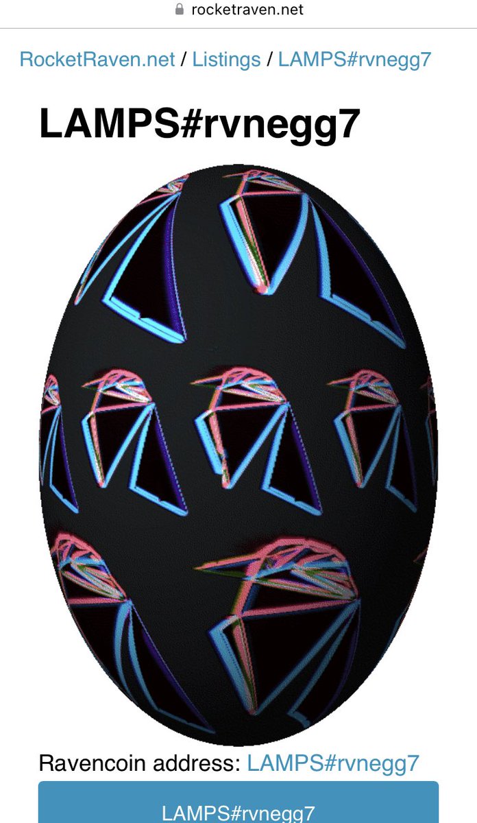sircrone's tweet photo. Big shout out the gifmaster @lampacenter
Hooking up the site with some fresh #Ravencoin #rvn #nft
Checkout the sexiest egg you’ll ever see!
https://t.co/OVxce6yRyI
#nfts #assets #lampa #RocketRaven https://t.co/8eGVxc9DHE