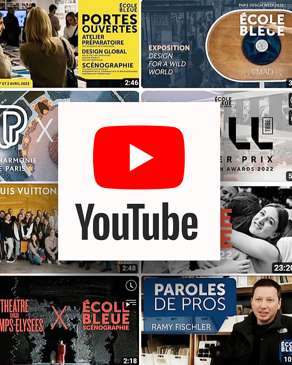 ÉCOLE BLEUE • LA CHAÎNE YOUTUBE DE L’ÉCOLE BLEUE ! ABONNEZ-VOUS ICI : youtube.com/channel/UCtxZ5…   #ecolebleue #design #designer