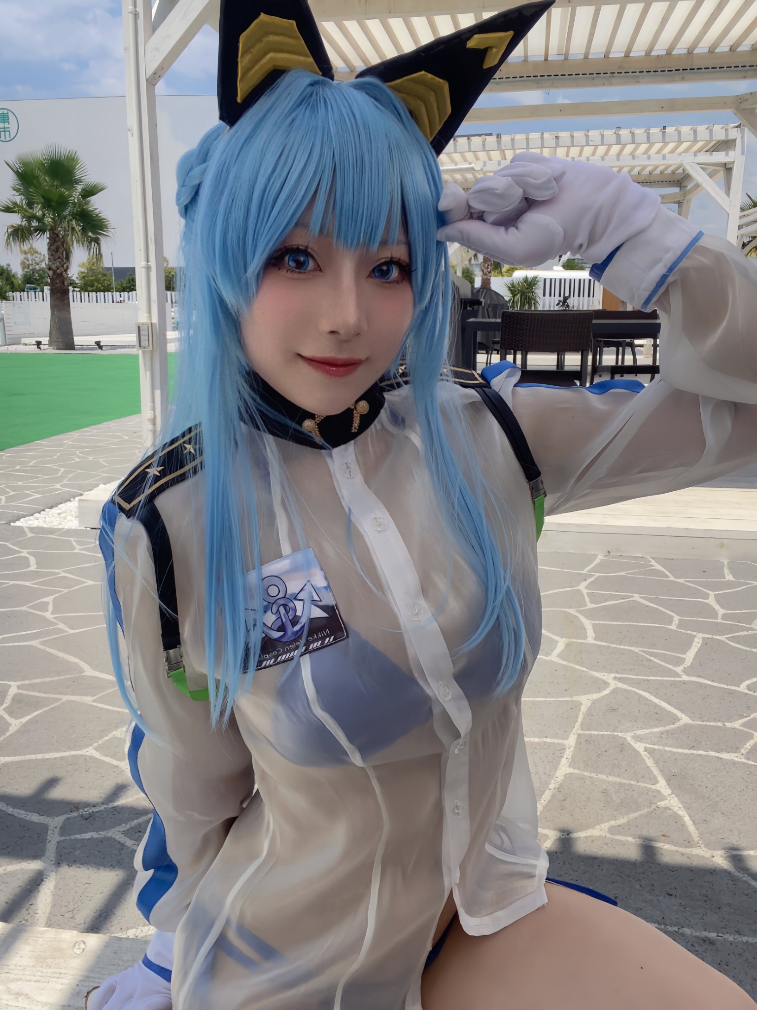 NIKKE ヘルム アクアマリン コスプレ衣装 勝利の女神:NIKKE ヘルムアクアマリン コスプレ衣装 水着 - Costowns