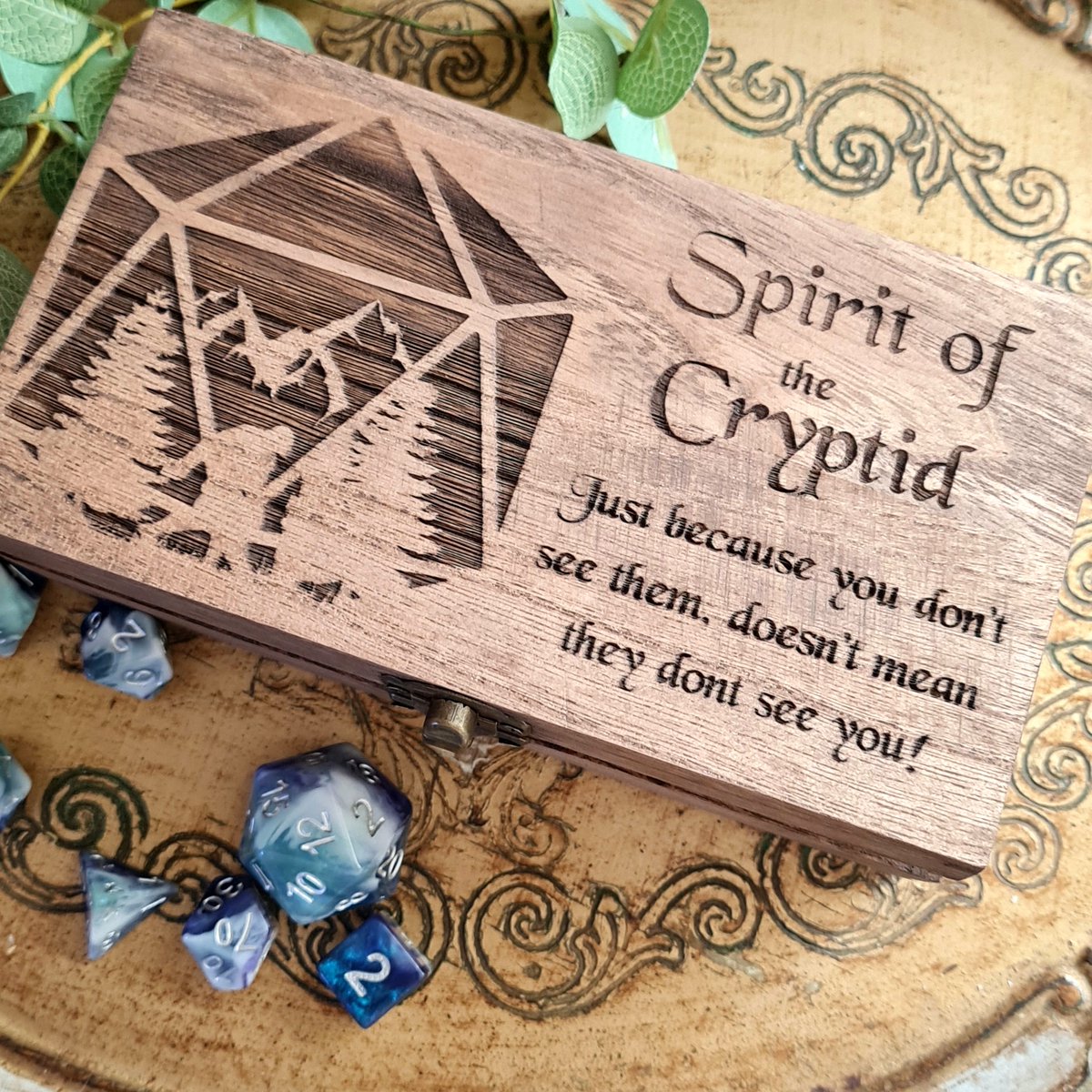 Critituk's tweet photo. We have added a 'Spirit of' the Cryptid dice box
to our latest Kickstarter.
Box is 18 x 9.5x 6cm and comfortably holds 8 of the
Cryptid Dice Sets
#critit #dungeonsanddragons #cryptid #Kickstarter #critituk #spiritof #d20 #dice https://t.co/DEC5Zfk4xq