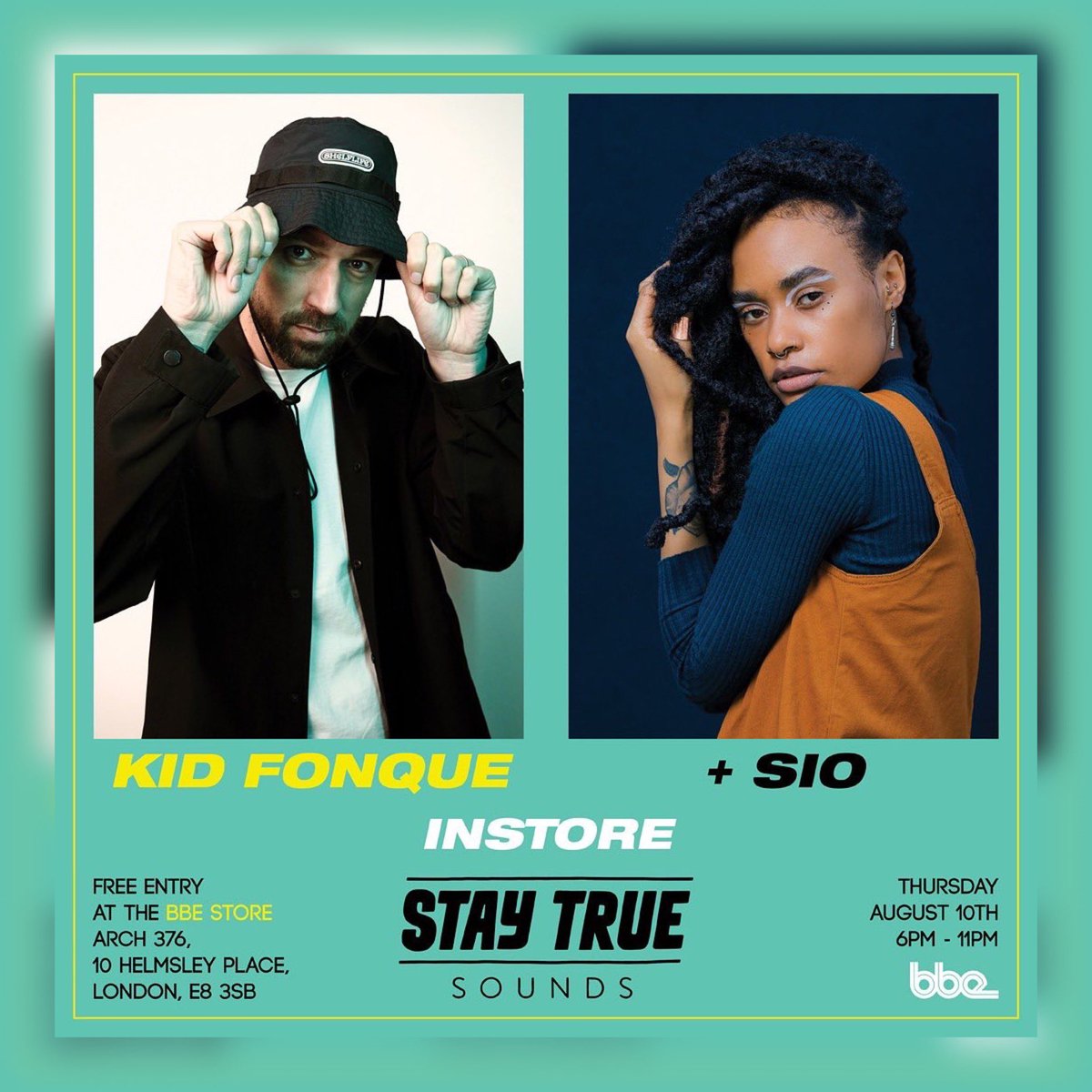 Tomorrow my brother <a href="/KidFonque/">kid Fonque</a> and I will be live at the <a href="/the_bbe_store/">The BBE Store</a> in London!!🇿🇦🇬🇧

See you there!!!

#iamastorytellermysongssayso