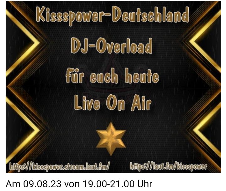 spin.de/chat/open?name… <--— hier geht es zu uns in den Gruppenraum
laut.fm/kissspower <-----hier geht es zum Player
kissspower-deutschland.de/start.php <--— hier geht es zu unserer HP
