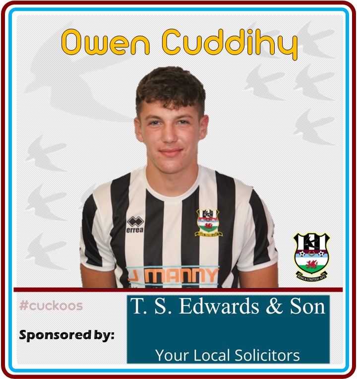 RiscaUtd's tweet photo. Thanks to T.S. Edwards & Son Solicitors for sponsoring @OwenCuddihy for the season. #cuckoos #supportingtheteam https://t.co/XinahugVC1