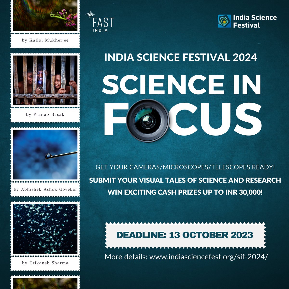 📸Calling all science photographers/imaging enthusiasts!
The captivating Science in Focus competition is back. Share your awe-inspiring images and unravel the intriguing science narratives they hold! Exciting cash prizes await!

More details at: tinyurl.com/4ndhcbtm