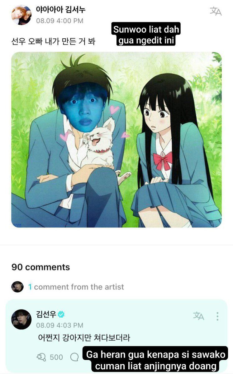 -star ngakakin ini lama banget 😭😭😭
Mau liat postingan fans dan balesan idol yg kocak kayak gini juga dong 😭