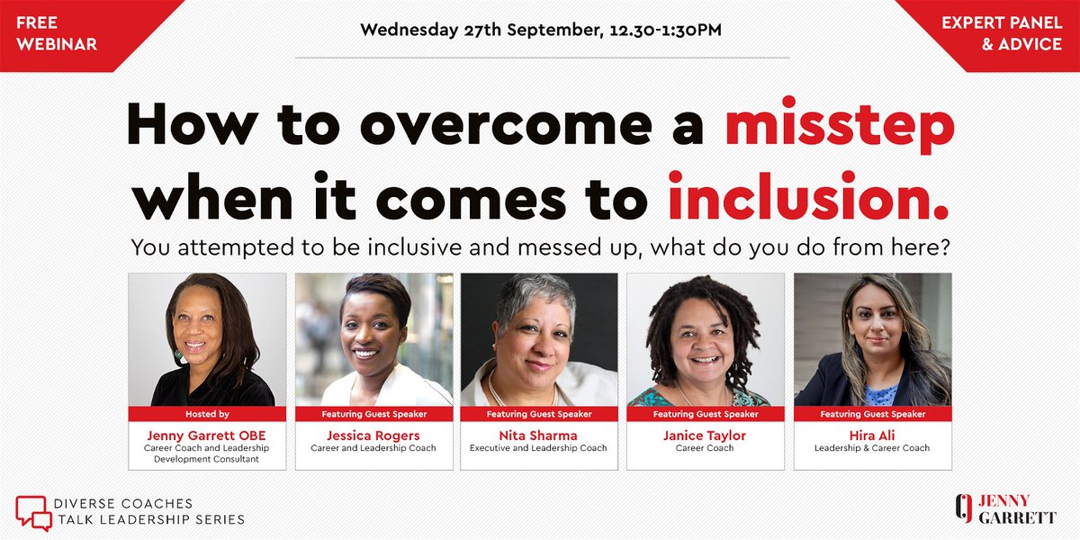 JenniferGarrett's tweet photo. We all make mistakes but how do we move forward from them? Find out how by joining our webinar "How to overcome a misstep when it comes to inclusion."Register for the event now: 
https://t.co/vGNMxtKHyj
#creatinginclusivity #courageousconversations https://t.co/nqBPEg1MsV
