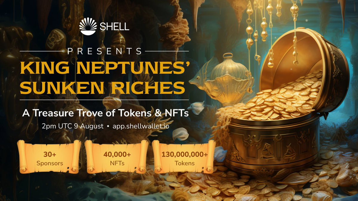 👑 **KING NEPTUNES' SUNKEN RICHES** 🔱 🔗 Over 30 Sponsors have joined forces, marking the largest collaboration on the @SeiNetwork. 💎 A treasure trove of rewards: 40,000+ NFTs & 130,000,000+ Tokens ⏰ The First Wave launches today at 2PM UTC 📍 Claim Rewards at…