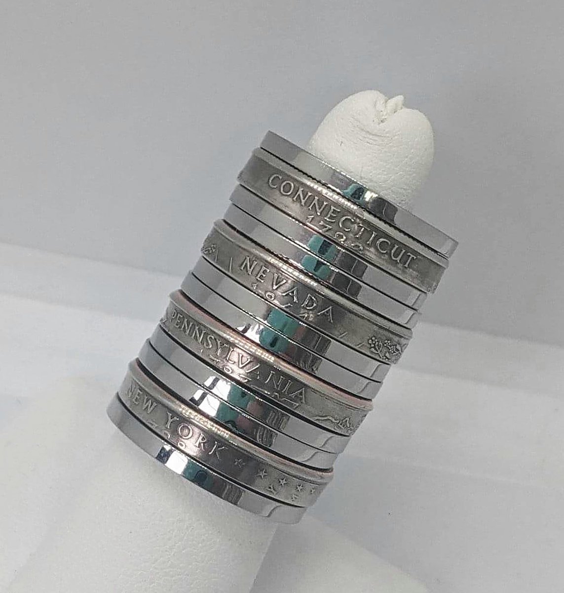 Charlie92560002's tweet image. Unique State Quarter Coin Rings: Handmade Spinner Jewelry with a Twist-Pick your State
goimagine.com/coin-ring-spin…
#uniquering
#giftformen
#personalizedgifts
#coinrings
#giftsforhim
#giftsforher
#statementring
#coolrings
#spinnerring
#fidgetring
#handmadering
#stackablering