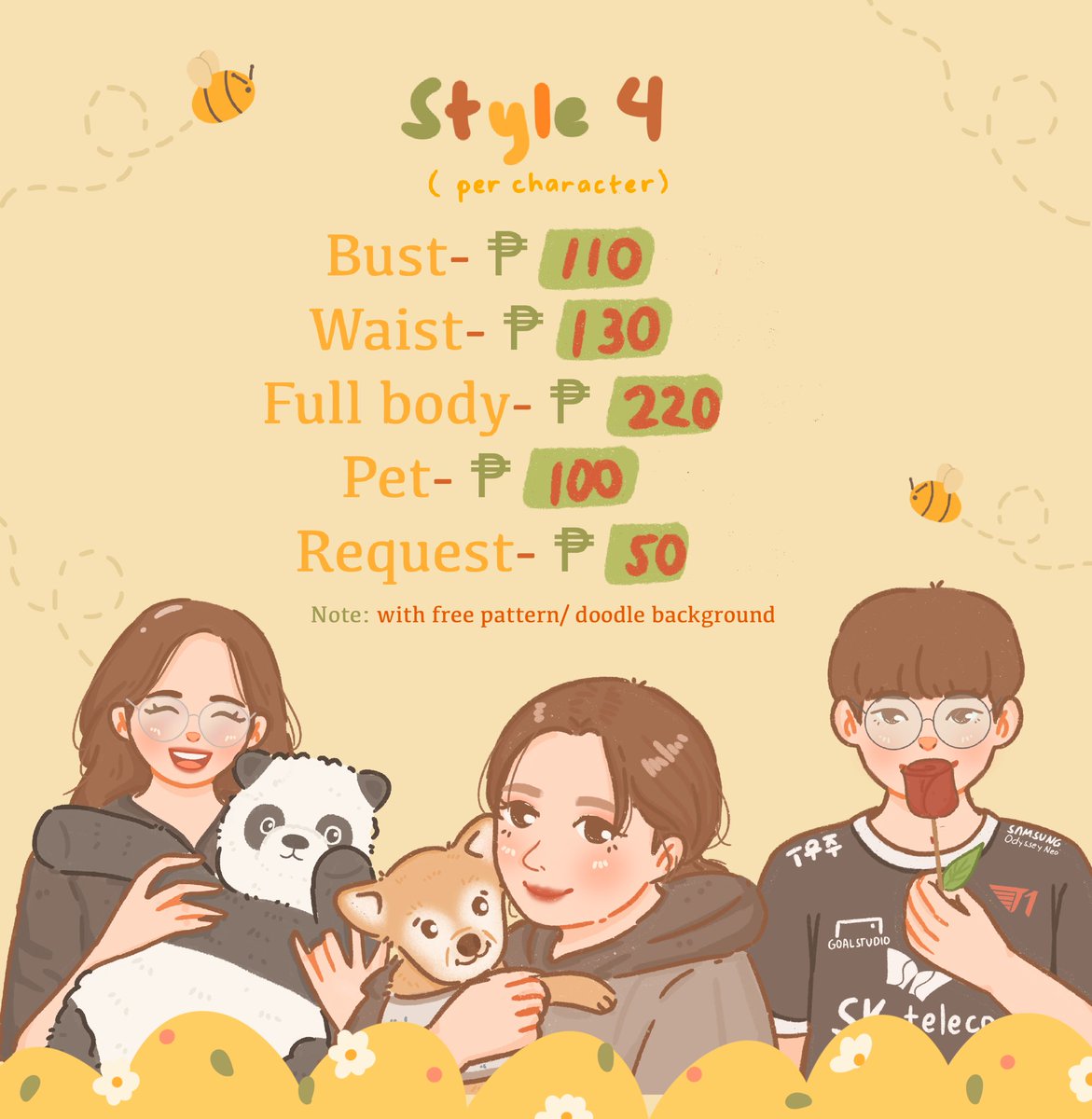 ‼️COMMISSION SALE‼️

Hello people! Im in need of funds so im opening a comms sale 🥹 pls commission me aaa this will be available until i get the amount i need hehe 

shares are highly appreciated tyia!🌼💛

#artph #illustration #commission