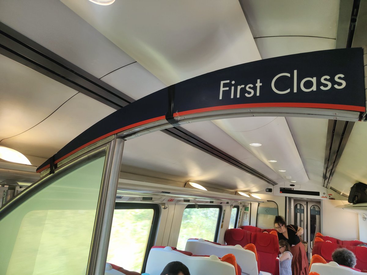 Lightingjake's tweet photo. Nothing says first class more than the broken sign fixed with electrical tape 🤣 @EastMidRailway https://t.co/gDwy5wsled
