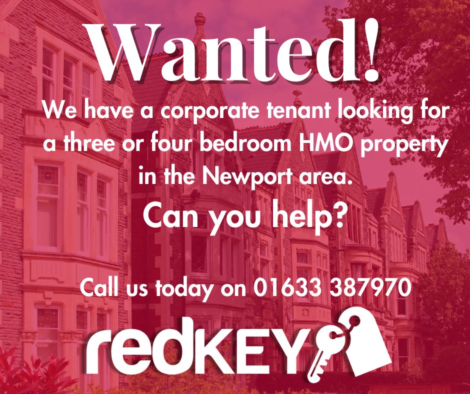 If you're a landlord with a suitable property in the Newport area, we'd love to hear from you! 

Call us today on 01633387970 or hit the link below.
redkeylets.co.uk/valuation/

#Redkey #Newport #Lettings #Rentalproperty #Landlords #Redkeynewport