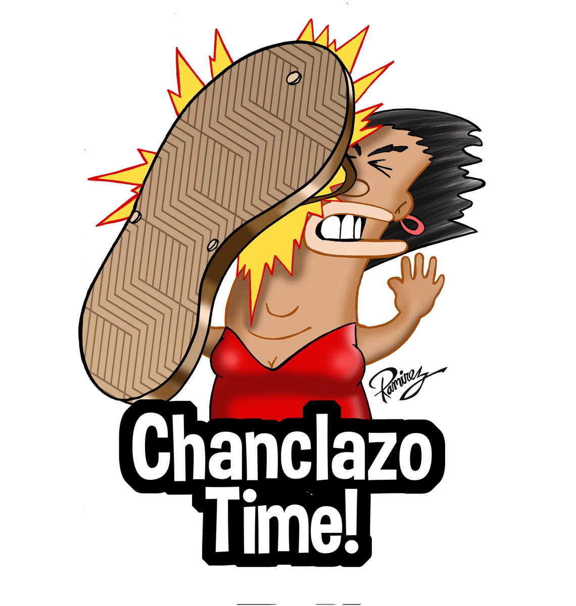 SmartyCartoons's tweet photo. Sticker in progress... #rgv #chanclazo https://t.co/lPywNDCl3B