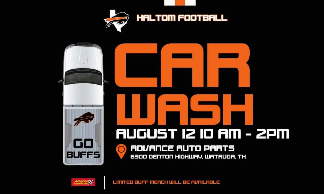 Coach_JWTucker's tweet photo. This Saturday!
Come get your car washed and help out the program!
Funds will primarily go to offset costs of team meals and knee braces.
#HaltomFamily https://t.co/tCgJrM1EY2