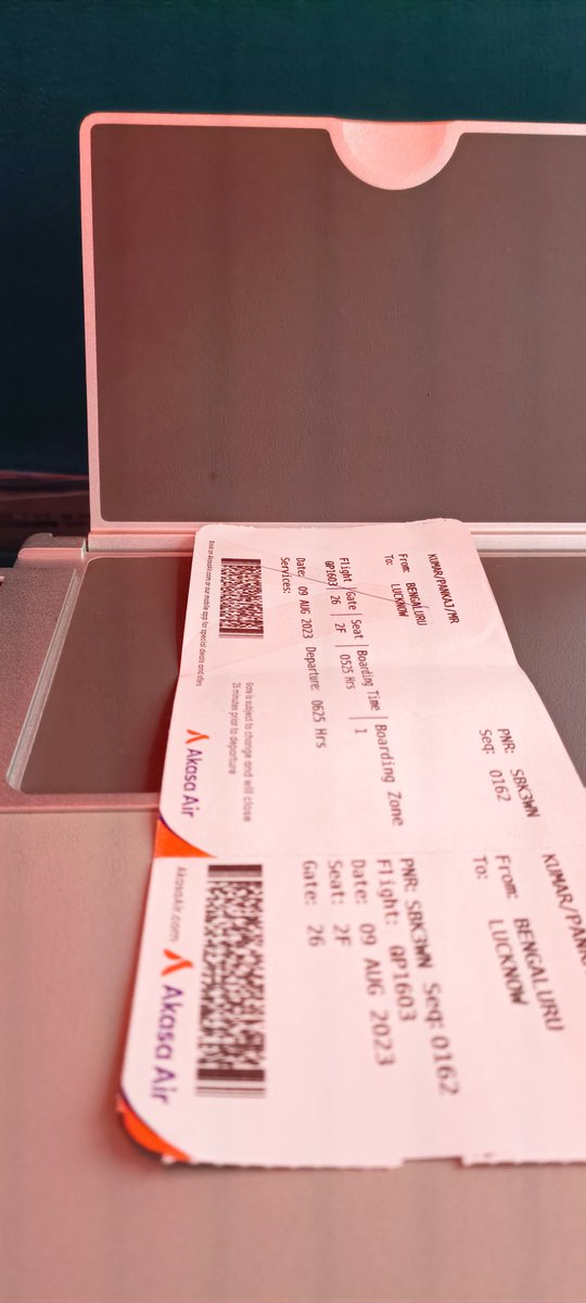 imPankaj0's tweet photo. @AkasaAir @AkasaAir Definitely will fly again. Today is the first time i travelled on this airline from Bangalore to Lucknow. Provided premium business class seats which are wide enough &amp; less crowd at counter check &amp; the behaviour of staff are quite good and extremely polite
TQ @AkasaAir https://t.co/mwW9W4qUbj