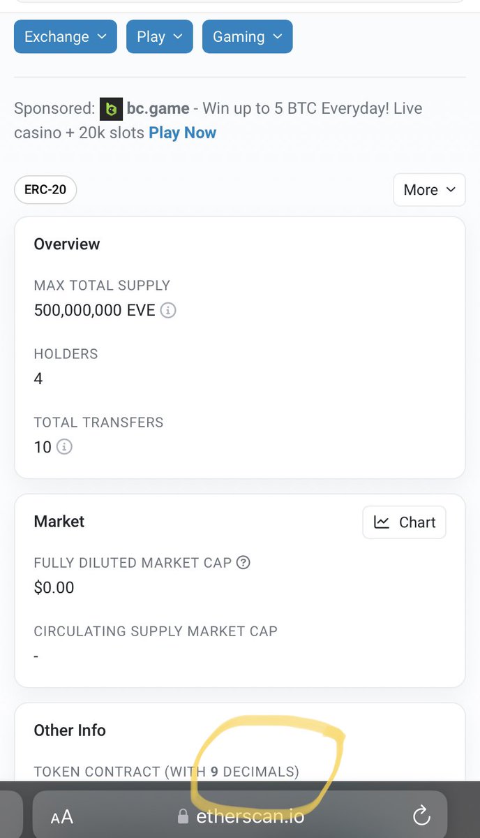 __EveNft's tweet photo. We had to deploy an entirely new contract for $Eve, changing its initial price from 0.000000001 to 0.001. https://t.co/wZpfYEJVJ4