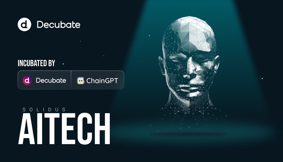 decubate's tweet photo. —

📢 Gear up for the monumental CFE event of @AITECHio!

Prepare for the Crowdfunding Revolution: CFE is imminent, with an AMA rendezvous featuring Decubate CEO Elliot and Paul Farhi (Solidus AI-Tech) on the horizon. 🚀

Event details:
🎙️ AMA starts: 17th August, 16:00 pm UTC
📅 Whitelisting opens: 18th August, 11:00 am UTC
🎬 Event starts: 22nd August, 11:00 am UTC
🎉 Expected CEX listing date: 24th August (Time TBD)
🛡️ Investment protection: 7 days, starting from TGE
⏳ Vesting: 15% TGE, 1-month cliff, 6 months linear vesting

💲 Token Symbol: $AITECH
💵 Token Price: $0.012 USD
💰 Total Allocation: $120,000

Join us in the vanguard of the AI and blockchain revolution. Dive deep into the ocean of possibilities and secure your place in the next big wave of innovation! 🌊

👉 Dive into our Discord and uncover the future of AI & blockchain: https://t.co/Vmw0NKjrkN

—