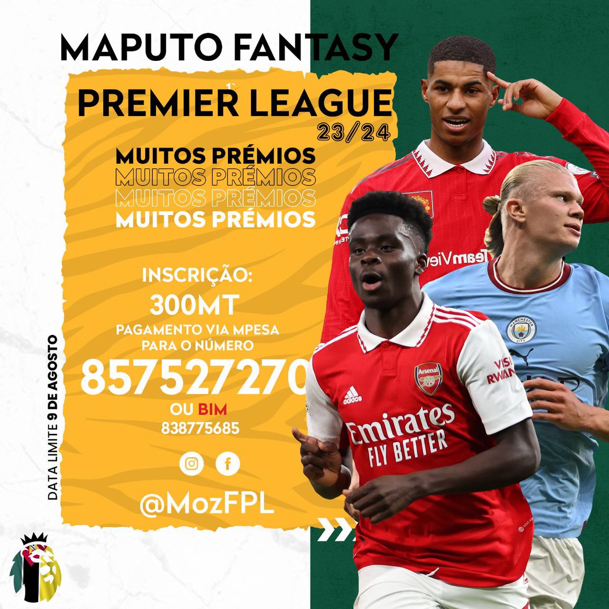 Ainda vais a tempo 
Não perca a oportunidade 
#DeadlineDay #FantasyPremierLeague #FPLCommunity #FPL