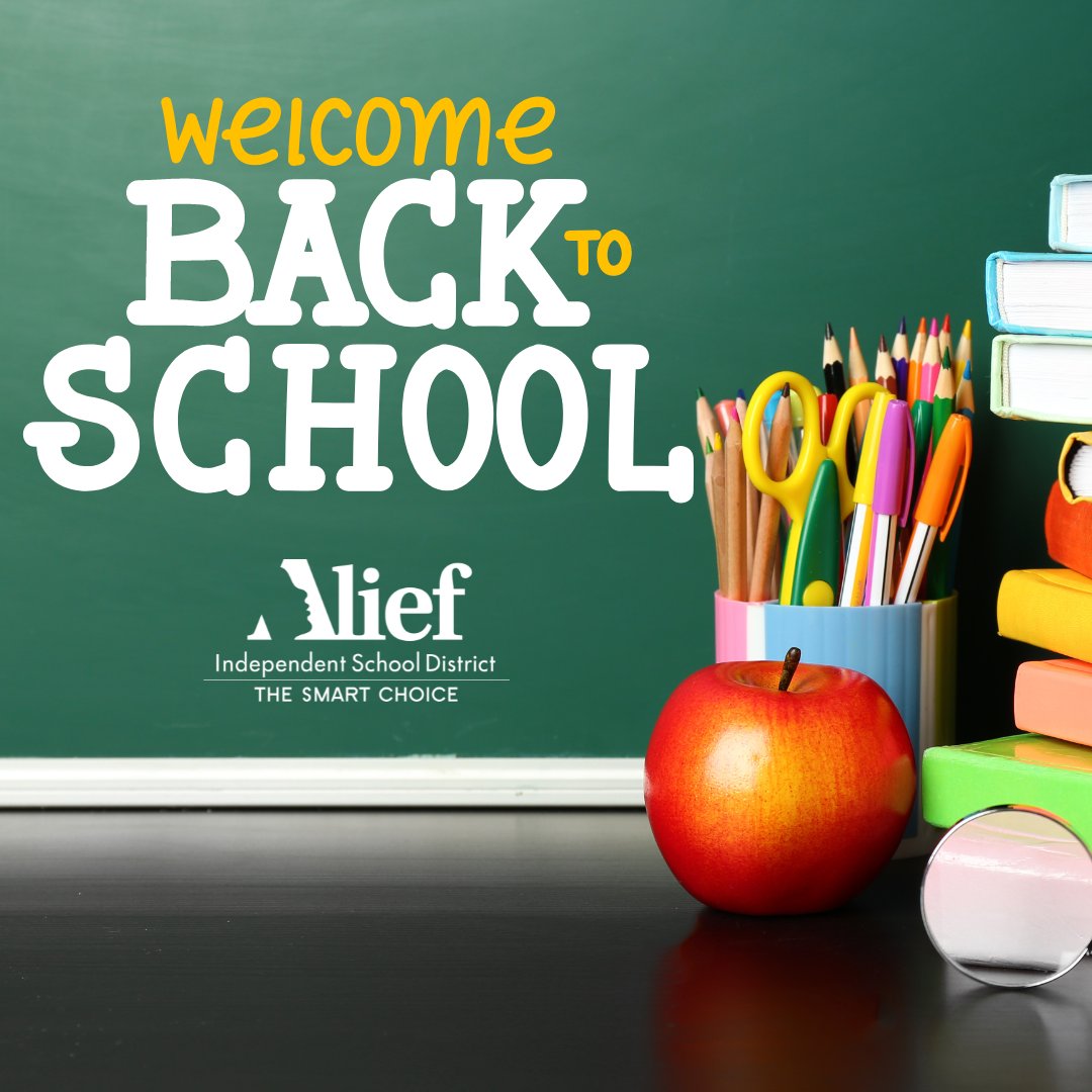 Happy First Day of School, Alief ISD! We are so excited to kick off this school year and welcome all of your smiling faces to campus. Let's make it the best year yet! #FirstDayAliefISD #WeAreAlief