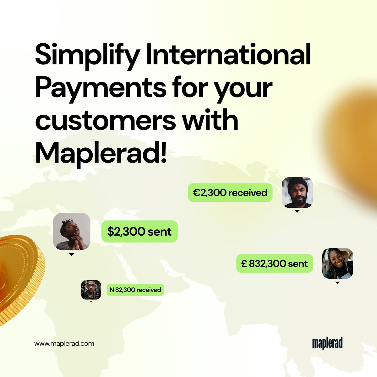 Empower your customers to do business and thrive in global markets effortlessly. 🌍💼

Click the link below to get started.🚀
maplerad.com
