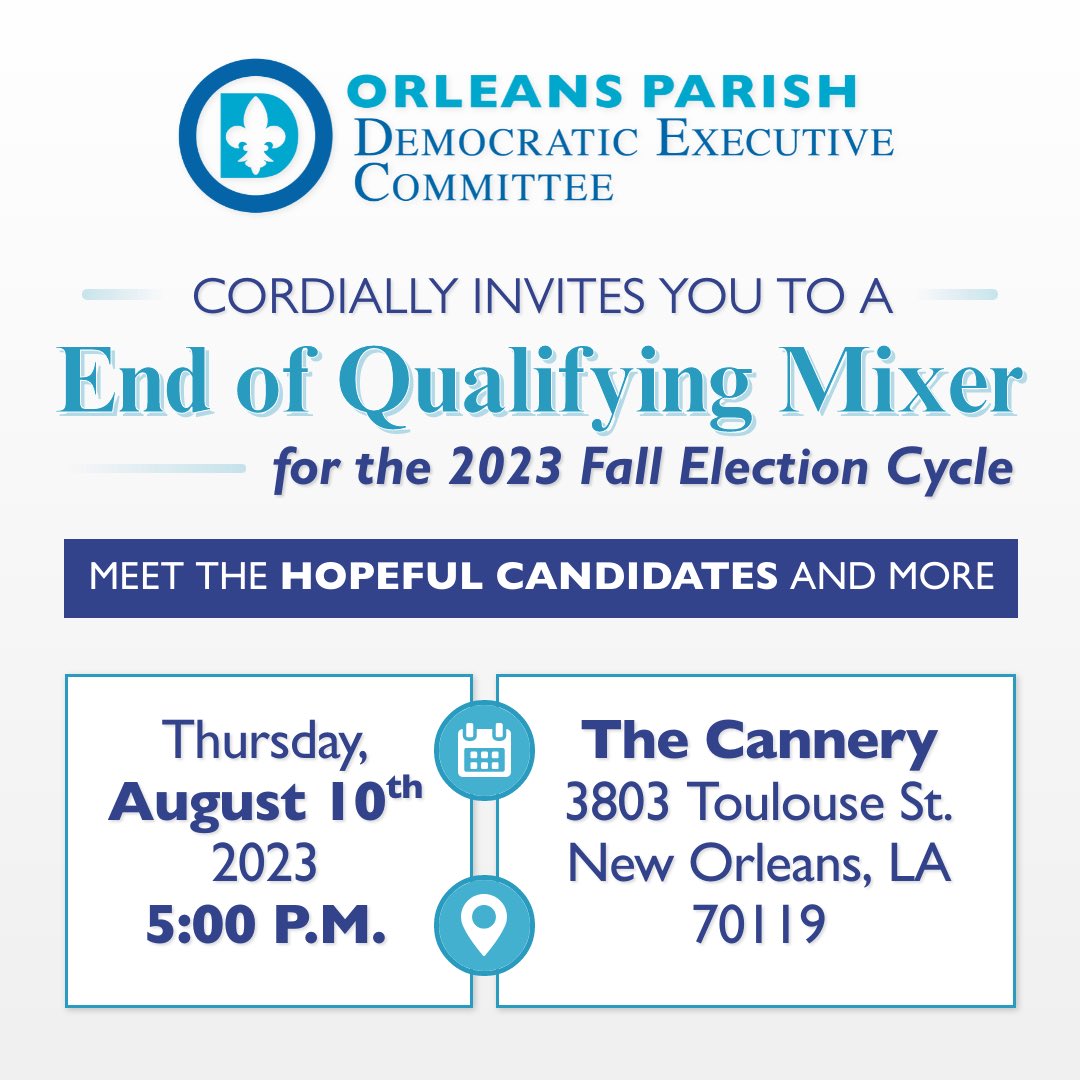 Orleans Parish Democratic Executive Committee tweet media