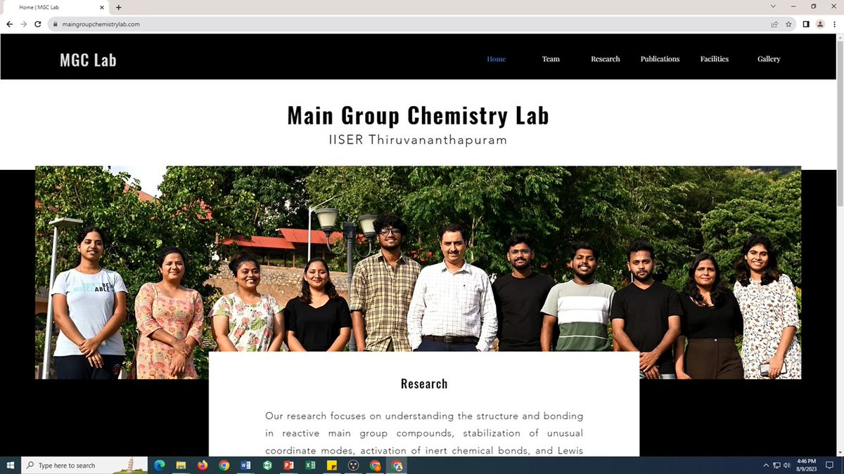 Finally, we have a new website! maingroupchemistrylab.com Many thanks to @Kiran12raj and other group members for their efforts!