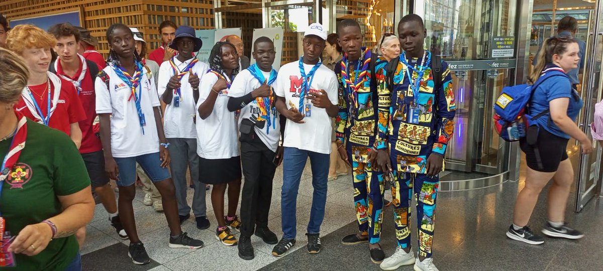Scoutchad235's tweet photo. Boum boum yé🥳🥳 Boum boum ya

👉 Envoyons les ondes positives à nos jeunes participants au 제25회 세계스카우트잼버리 25th World Scout Jamboree 2023 

📌Ils sont hors du danger de l'impact du typhon Khanun. https://t.co/EwQ3bmF6zd