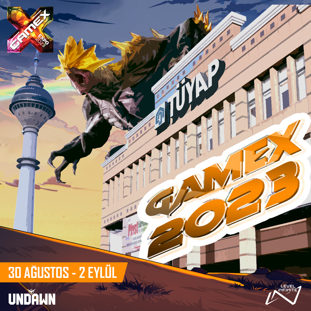 UNDAWN 30 Ağustos'ta özel deneyim alanıyla Türkiye'nin en büyük oyun fuarı Gamex'te!

Seni ve tüm kampını Gamex'te görmek için sabırsızlanıyoruz.☺️

Bilet detayları Undawn Instagram hesabında📣

#undawntr #aksiyon #steam #yenioyun #mobiloyun #pc #ücretsiz #android #GameX