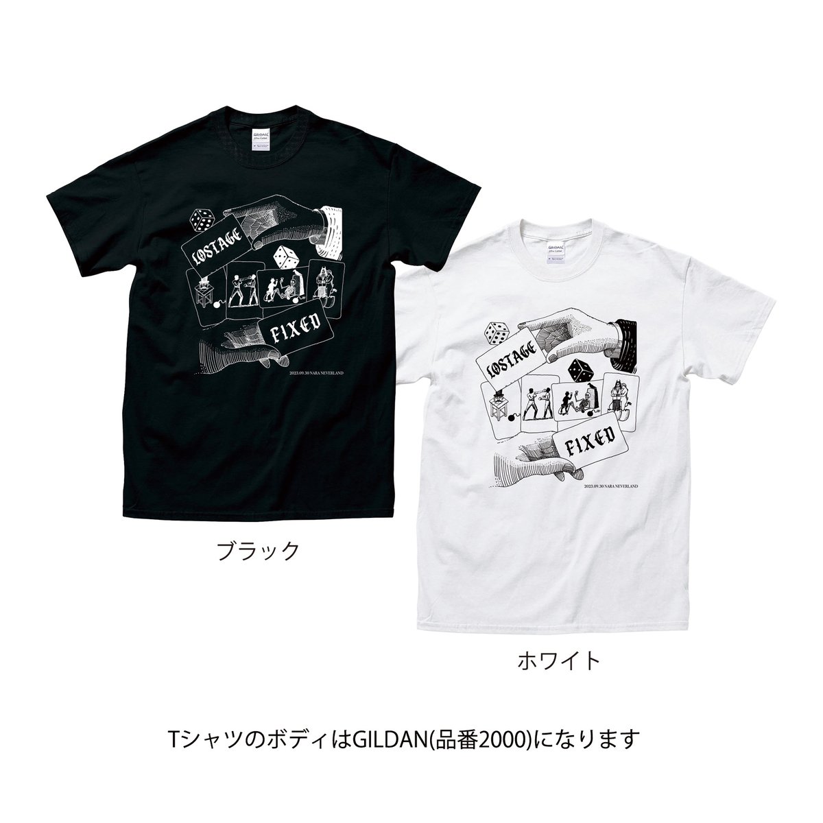 LOSTAGE's tweet photo. ライブにTシャツが付いてくるのか、Tシャツにライブが付いてくるのかの判断は各自お願いします！

https://t.co/fGwWRmnCB9 https://t.co/9jRTxn0CCU