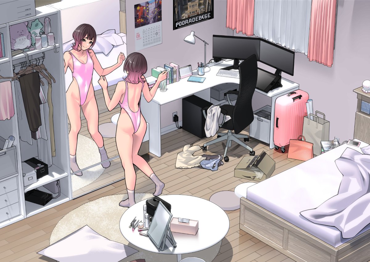 今日と明日はハイレグの日。かなりマニアックなんだけど、ハイレグ衣装に着替えるシーンとか大好き。そういう類の壁になりたい。

#ハイレグの日