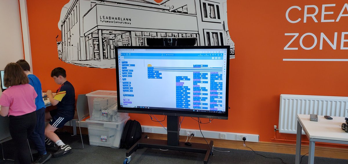 Busy morning here with 13 children attending <a href="/OffalyLibraries/">Offaly Libraries</a> Tullamore VEX Robotics camp. Thanks to <a href="/DeanHodge_OCC/">Dean Hodge</a>, Shane and Michelle for running this camp. <a href="/MTU_ie/">Munster Technological University</a> <a href="/offalycoco/">Offaly County Council</a> <a href="/AntBayle33/">Anthony bayle</a> <a href="/CalmastWIT/">Calmast SETU</a> <a href="/VEXNorthWest/">VEX North West</a> <a href="/dlkgosling/">Peter Gosling</a> <a href="/danielpeeters/">Daniel Peeters</a> <a href="/hugh_mcglynn/">Hugh Abel McGlynn</a>