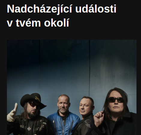 Spotify pomocí algorytmu přesně vyhodnotilo můj vkus a pozvalo mě na koncert. Díky, Spotify.
