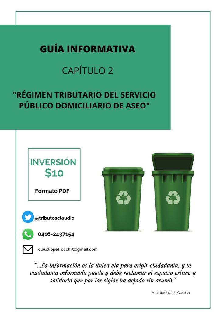 tributosclaudio's tweet photo. ¿Puede una Ordenanza desnaturalizar la tasa establecida por la #CRBV y #LOPPM por el uso de este servicio, de tal manera de transfigurarla en un canon concesional? La presente guía pudiera ayudarte a despejar esta y otras dudas👇 https://t.co/rkzL8KJBcb