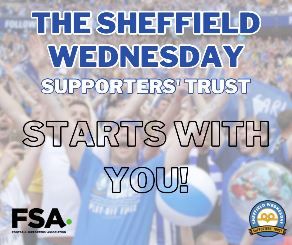 The Trust starts with you! 🦉

Join today! 

swfctrust.co.uk