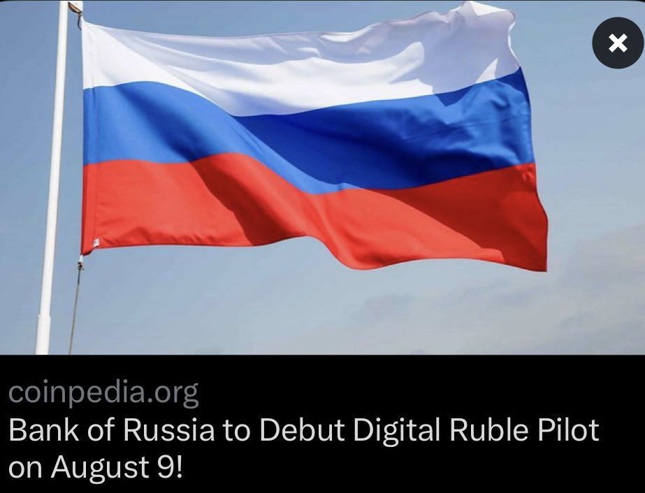 FoJAk3's tweet photo. Mr Pool  ♾️  🇷🇺 
https://t.co/xBfwPyHwKW

"The Bank of Russia has announced that it will hold a press conference on August 9 at 11:00 a.m. Moscow time to disclose the beginning of the pilot operations with real digital rubles." -911 https://t.co/wF8hyqFDgg