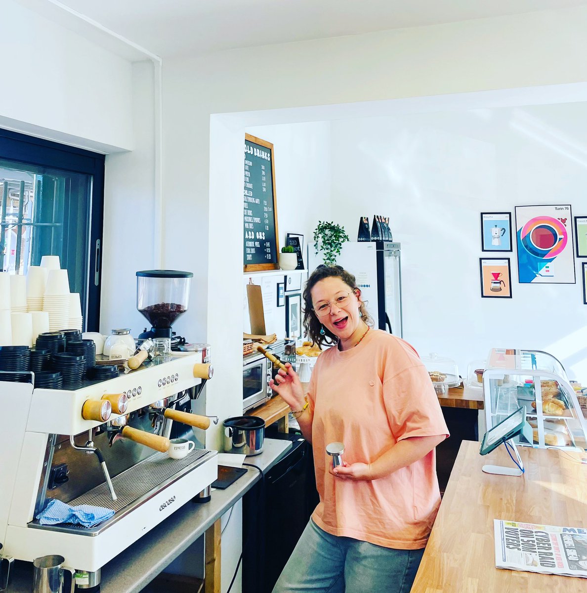 Hey everyone, this is Florence our new barista. Whilst I am away for couple of weeks, she will be here to serve your coffees, pastries and sandwiches. She's lovely and knows her coffee really well. Come and say hi! Have a fantastic rest of the summer and see you soon😊