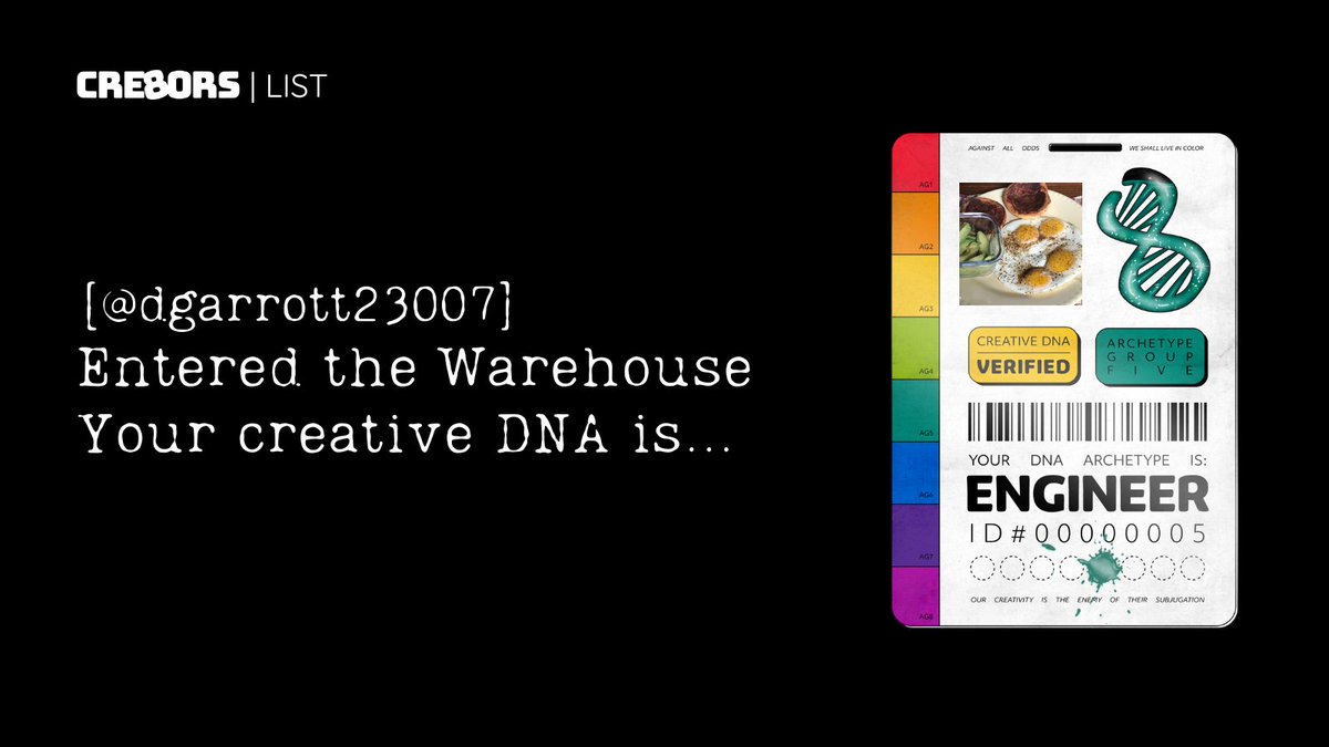 Welcome <a href="/dgarrott23007/">dgarrott</a> 
 
Your application for <a href="/cre8orsNFT/">Cre8ors</a> has been accepted.