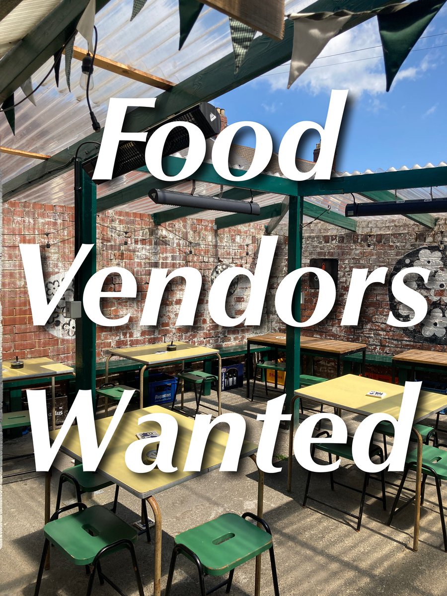 📣 Calling All Food Vendors 📣

Do you own a street food/pop up food company? 👀

If so, we’d love to chat about serving our hungry guests in the beer garden this summer! 🍕

If not, please tag your favourite vendor in the comments or share on here! 🌯
