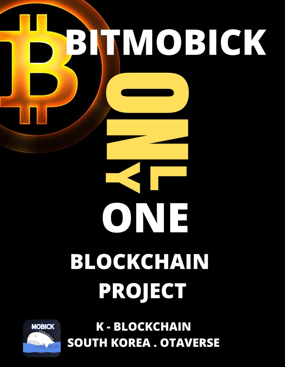 MOBICK_CHANNEL's tweet photo. The only1️⃣ blockchain⛓️ project🌐 in the world🌍 which has public goods.👍🔥🚀.

The 🐋Bitmobick blockchain 
Project. 

#BITCOINMOBICK
#OTAVERSE 
#BTC
#BITCOINTECHNOLOGY
#GOODNODECHAIN https://t.co/BQl8nze8O7