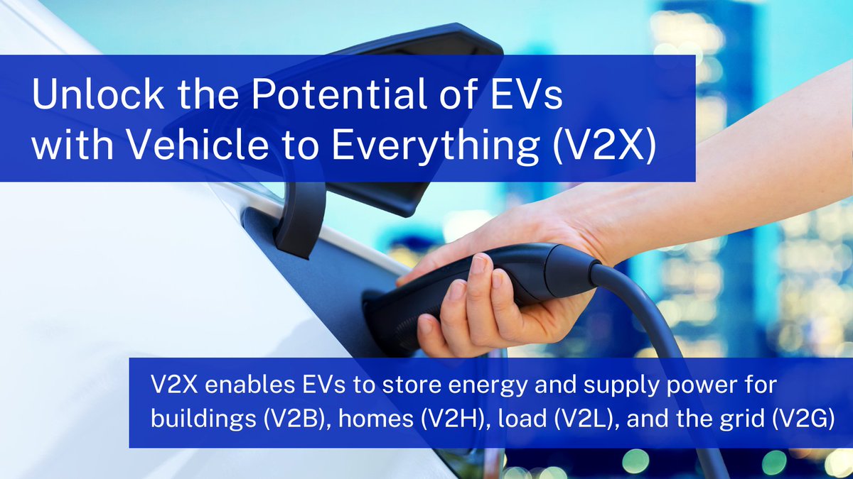 IRECUSA's tweet photo. Wondering about the safety of #electricvehicles supplying power to a home after a disaster? Dive deeper into Vehicle to Grid and Vehicle to Everything with our free #EmpoweredSolutions mini-course: https://t.co/rsflEdUxFn https://t.co/P0RXAsJTby