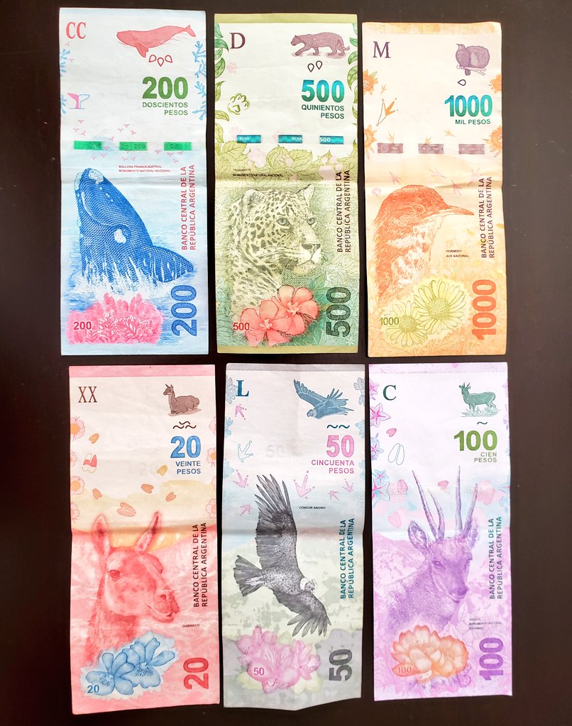 MarianoCLopez's tweet photo. Borraron la mejor serie de billetes que tuvo la Argentina x ideológia. Se mordieron los labios durante años para reemplazarlos por próceres haciendo de los billetes una cuestión de género. Por 1° vez se había diseñado sin intención política y de conciencia ambiental. Una pena!
🧵 https://t.co/gPMA4h8Ils